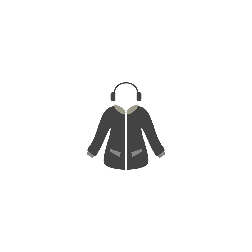 chaqueta icono vector logo ilustración