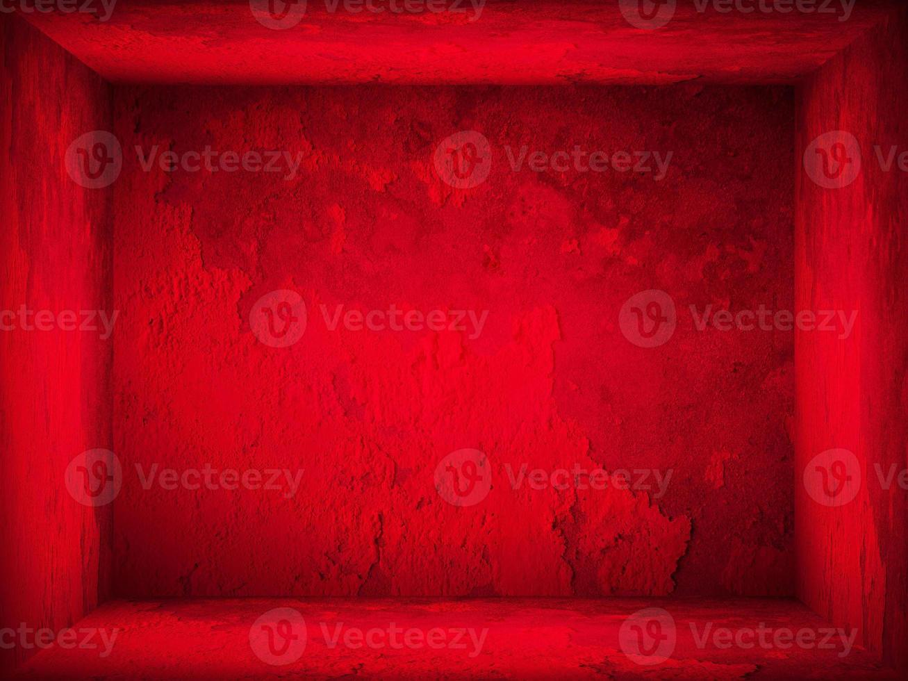 Red gradient wall. blank studio room. plain studio background photo