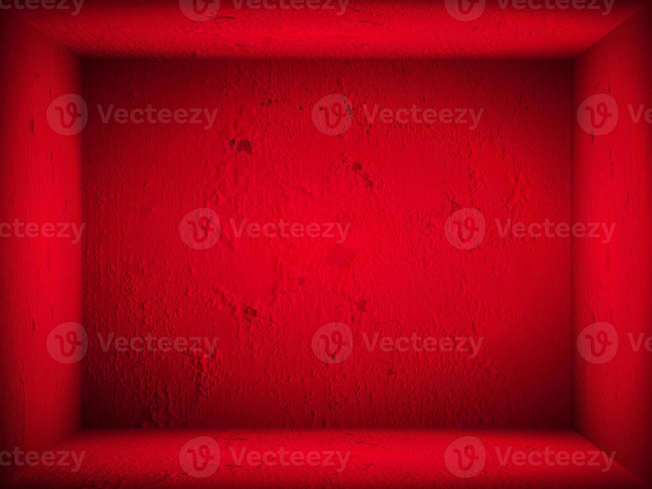 Red gradient wall. blank studio room. plain studio background photo