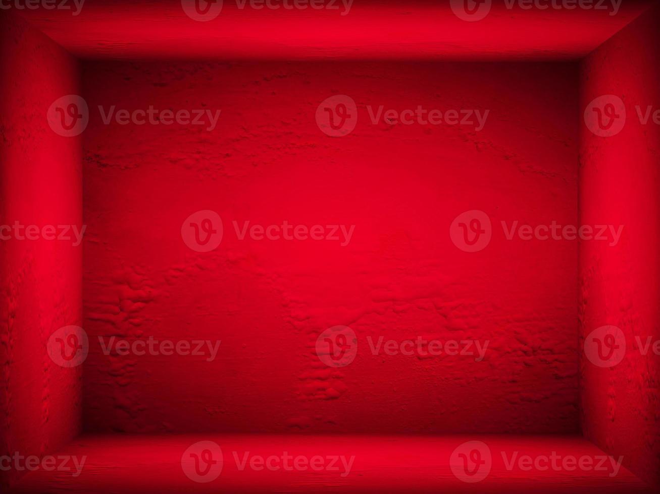Red gradient wall. blank studio room. plain studio background photo