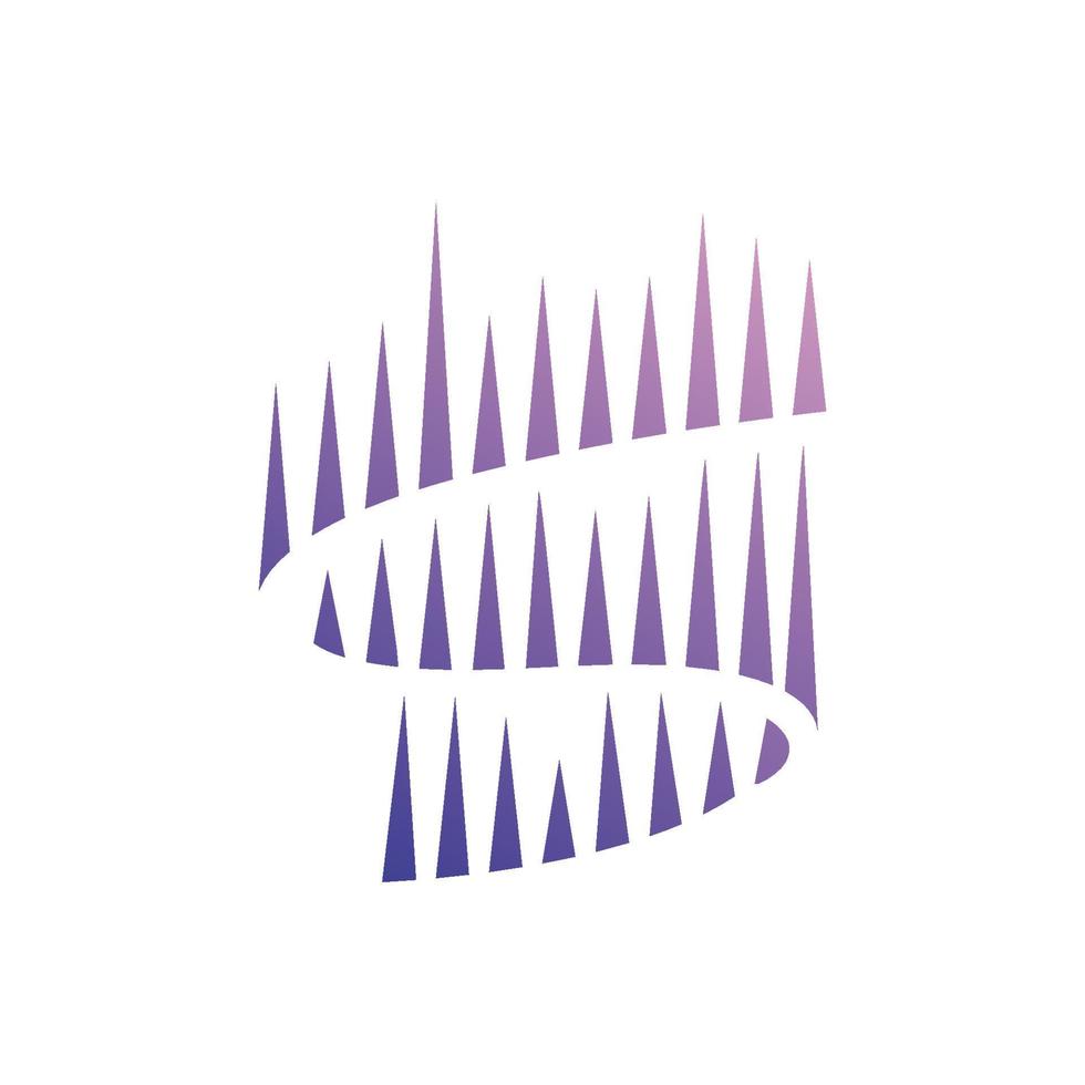 plantilla de vector de ilustración de icono de diseño de logotipo de aurora