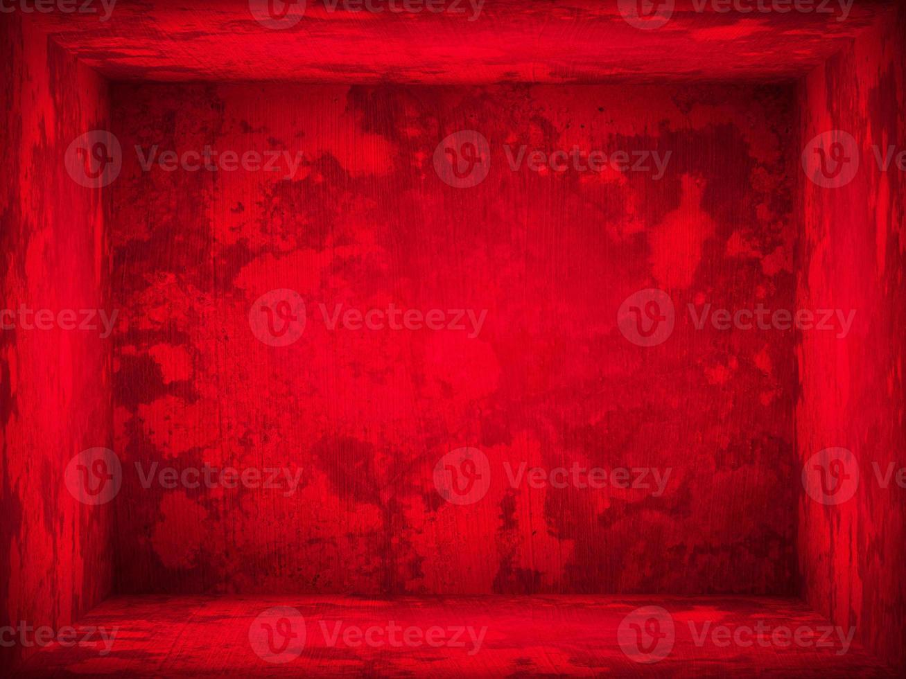Red gradient wall. blank studio room. plain studio background photo