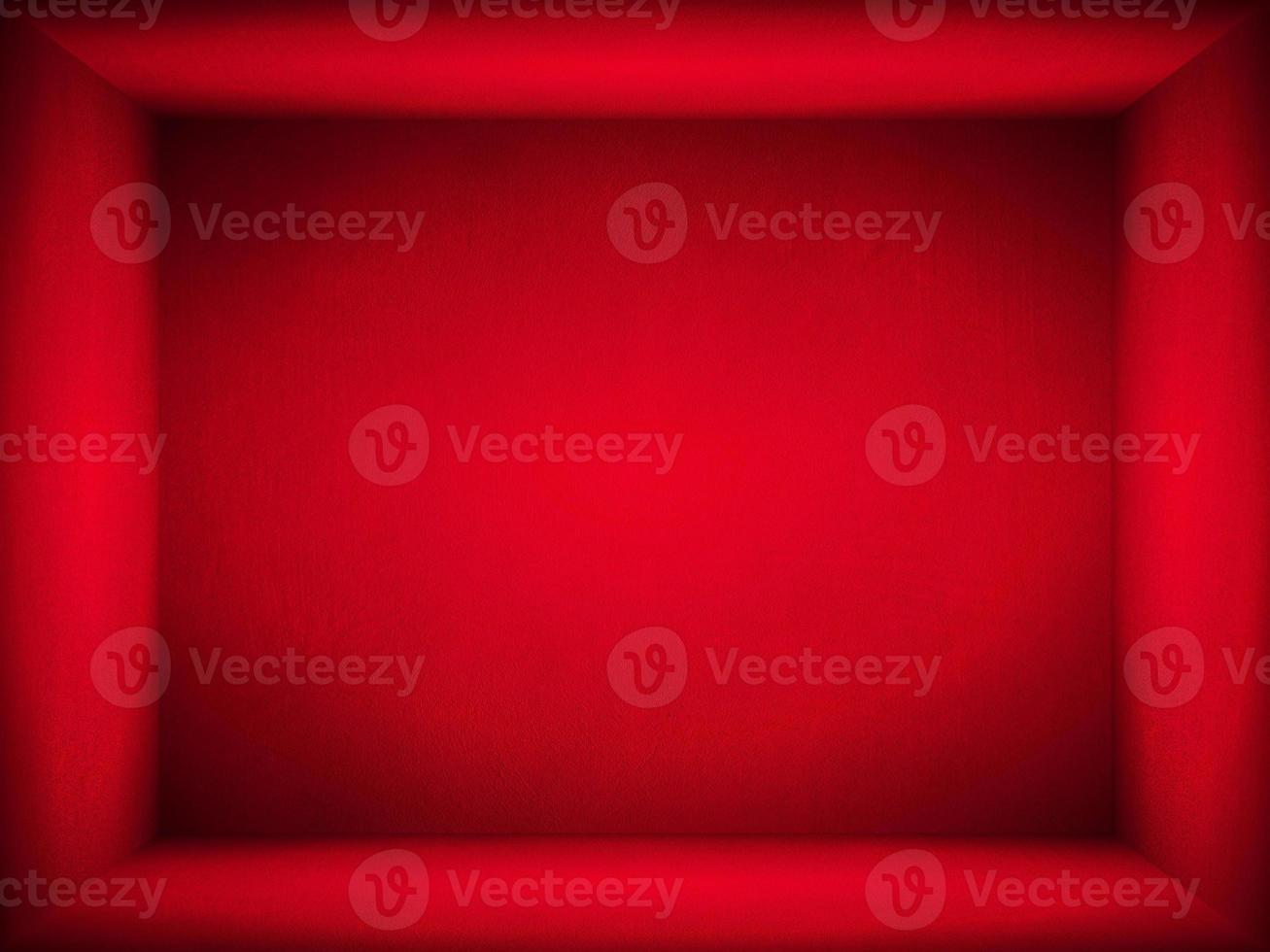 Red gradient wall. blank studio room. plain studio background photo