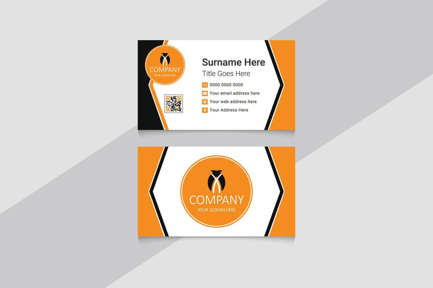 Creative modern professional business card vector