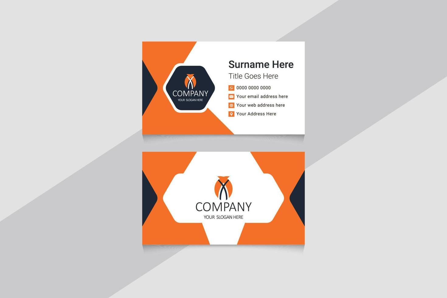 Creative modern professional business card vector