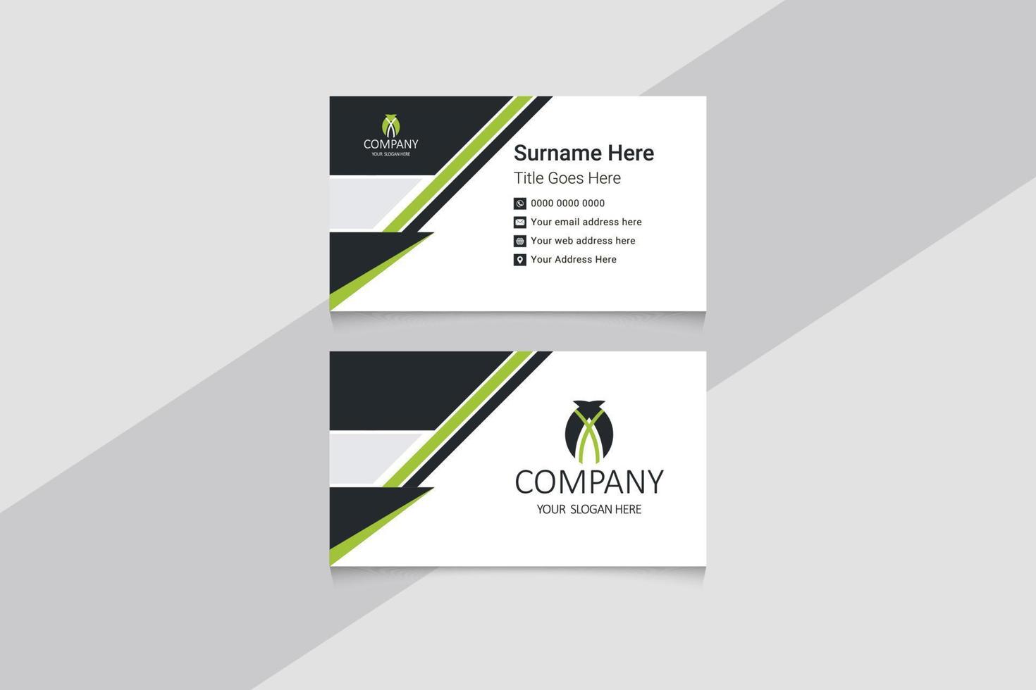 Business card design template vector