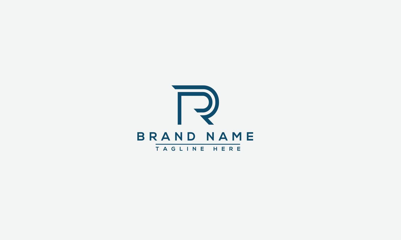 PR Logo Design Template Vector Graphic Branding Element.