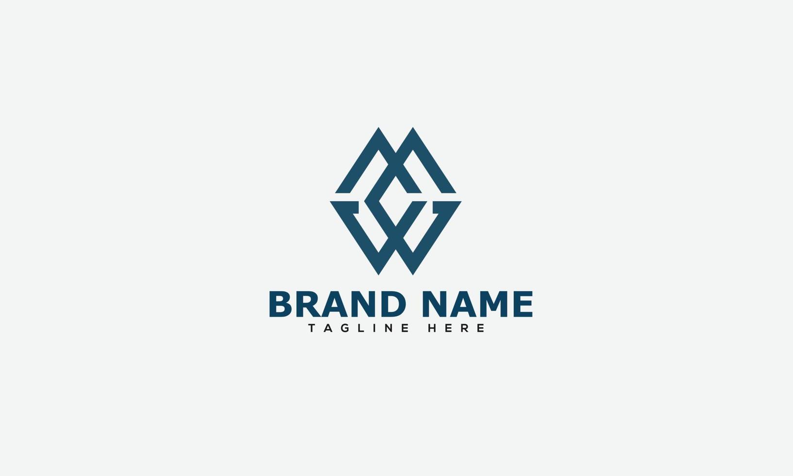 WM Logo Design Template Vector Graphic Branding Element.