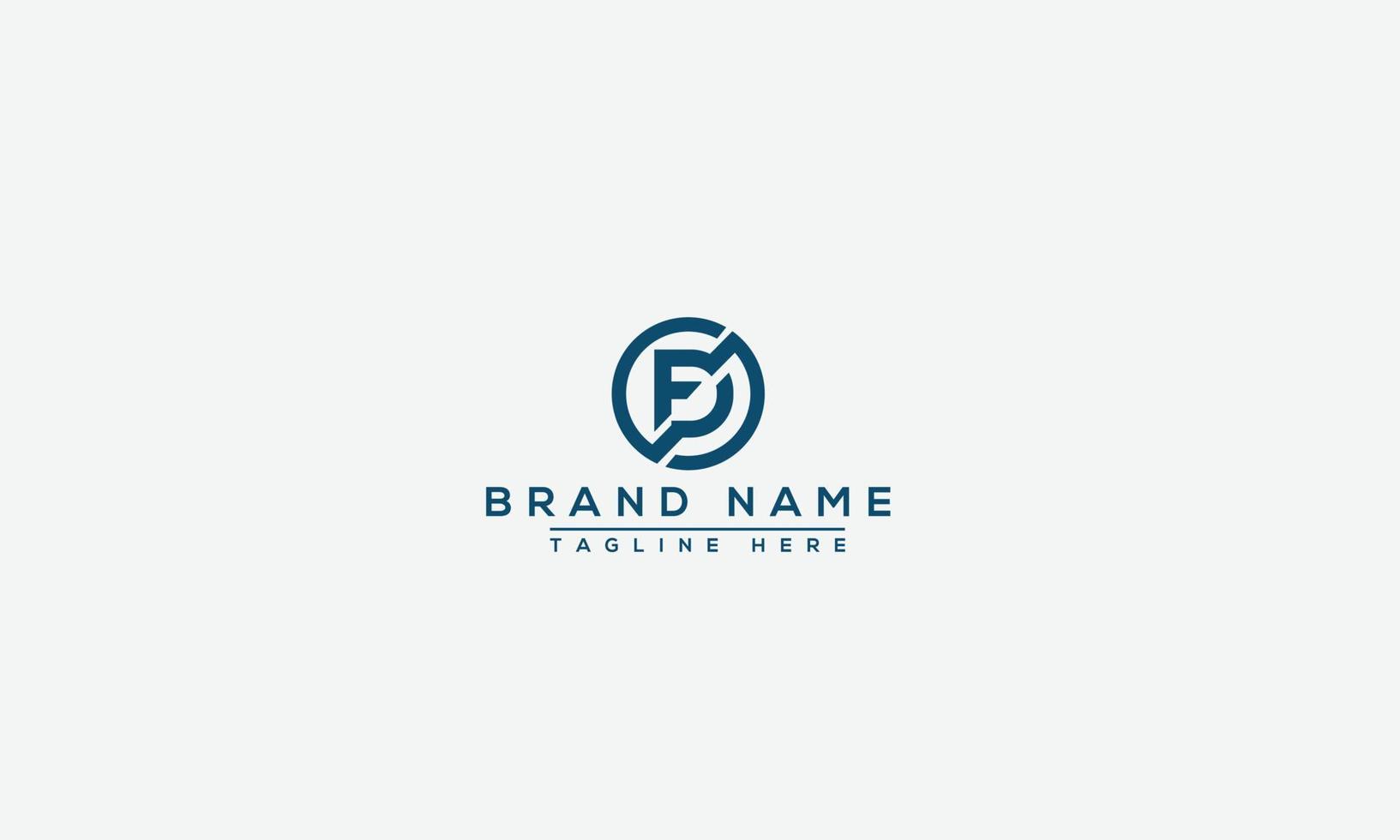 DF Logo Design Template Vector Graphic Branding Element.