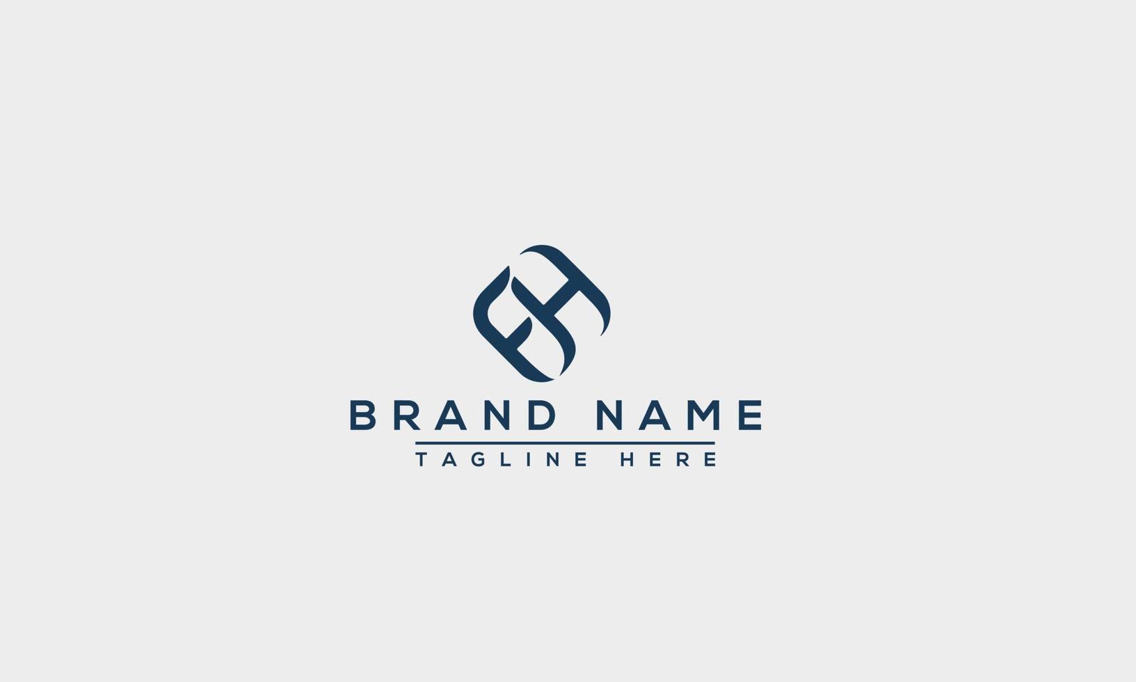 FH Logo Design Template Vector Graphic Branding Element.