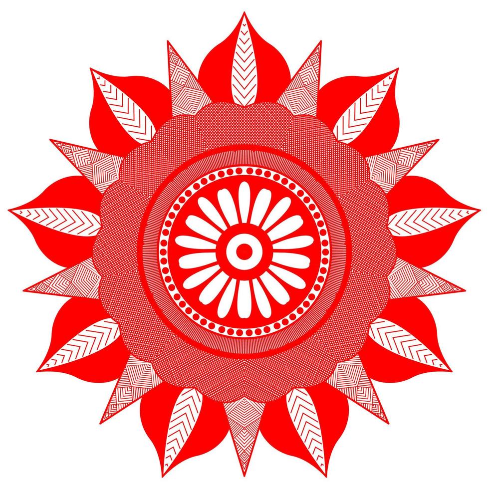 patrón circular en forma de mandala para henna, mehndi, tatuajes, decoraciones. decoración decorativa en estilo étnico oriental vector