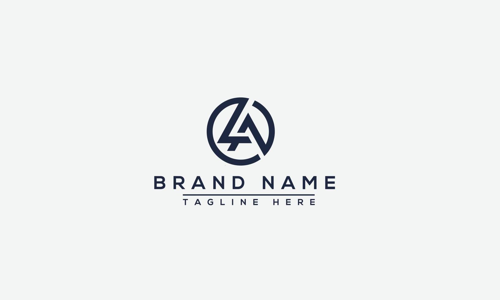 LA Logo Design Template Vector Graphic Branding Element.