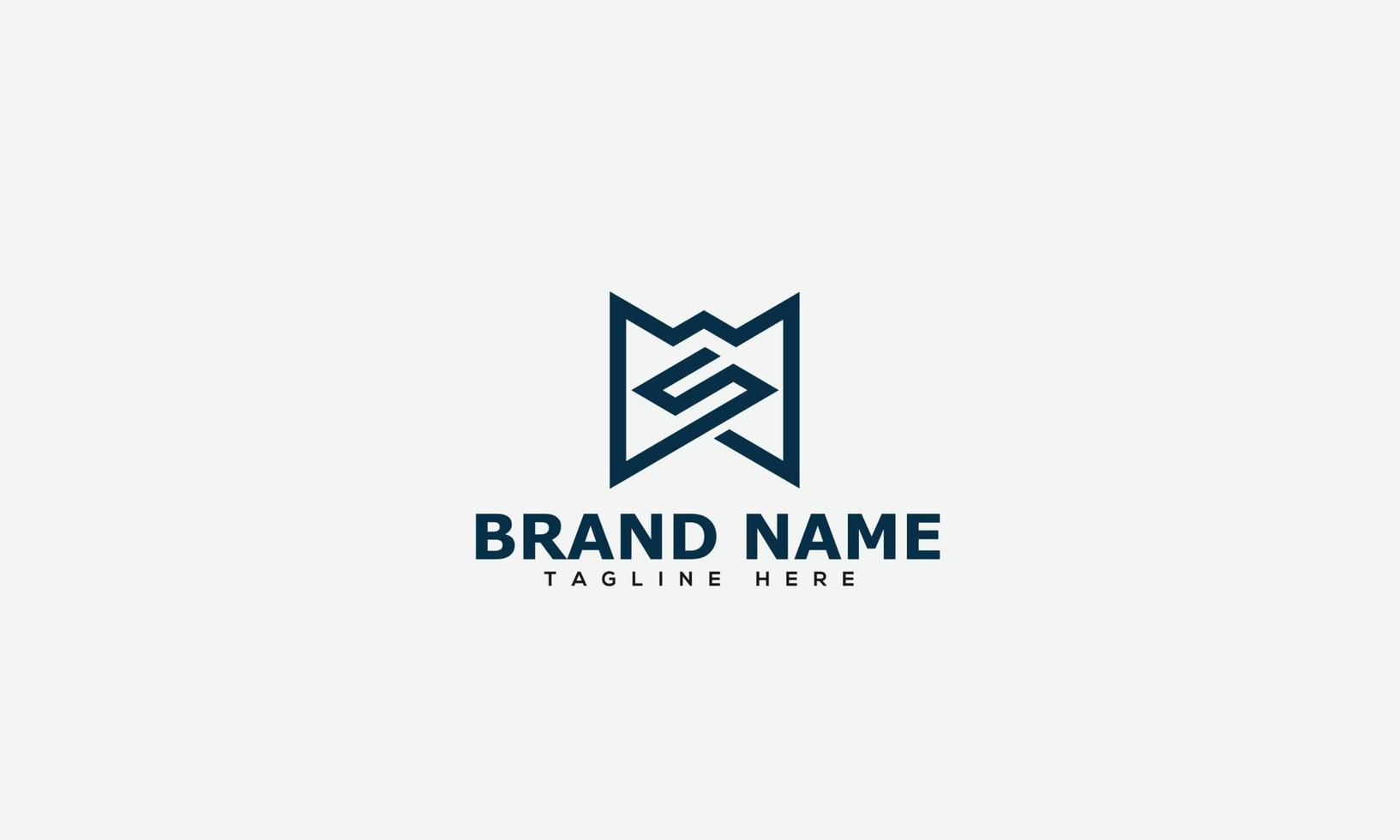 WS Logo Design Template Vector Graphic Branding Element.