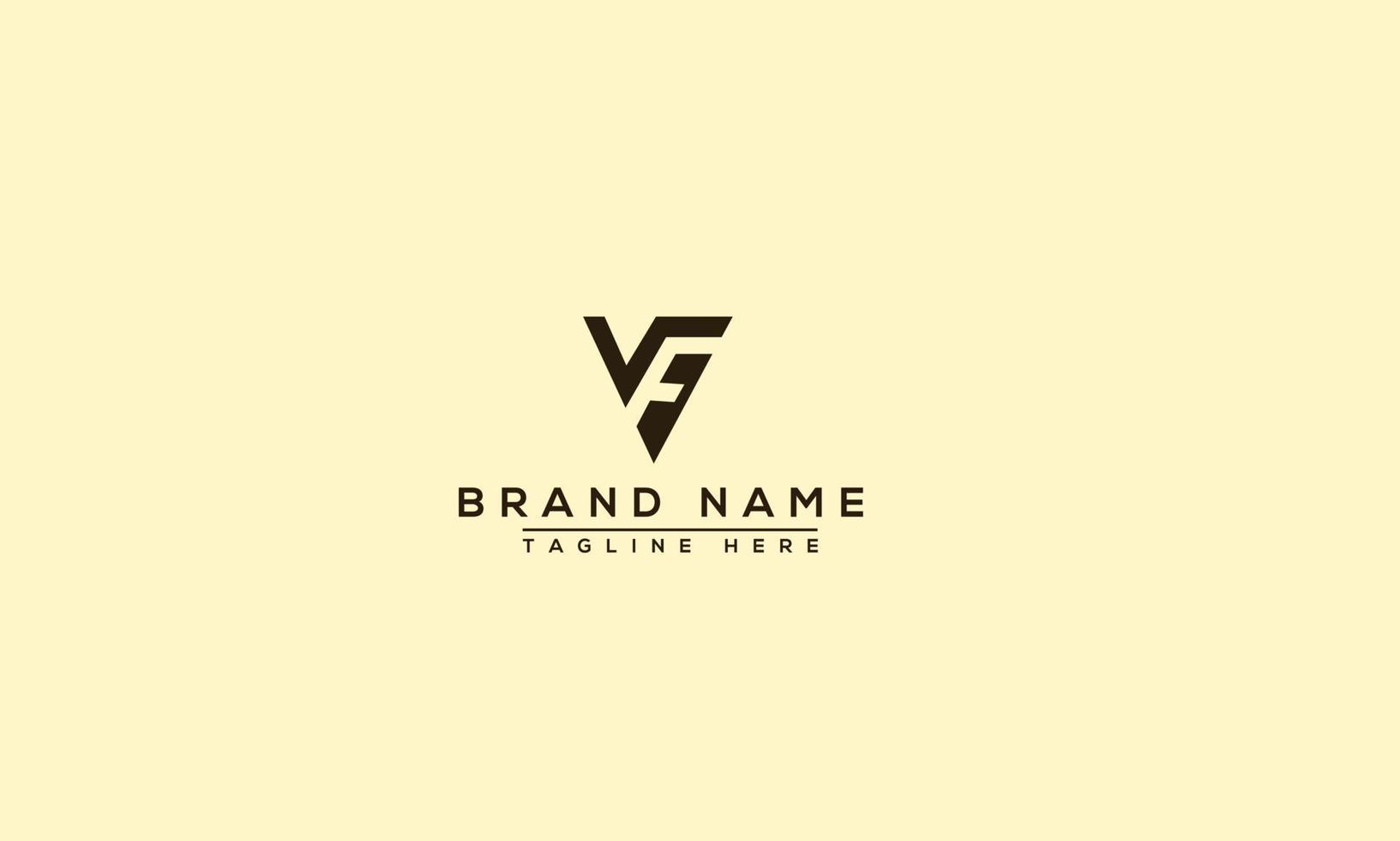 VF Logo Design Template Vector Graphic Branding Element.