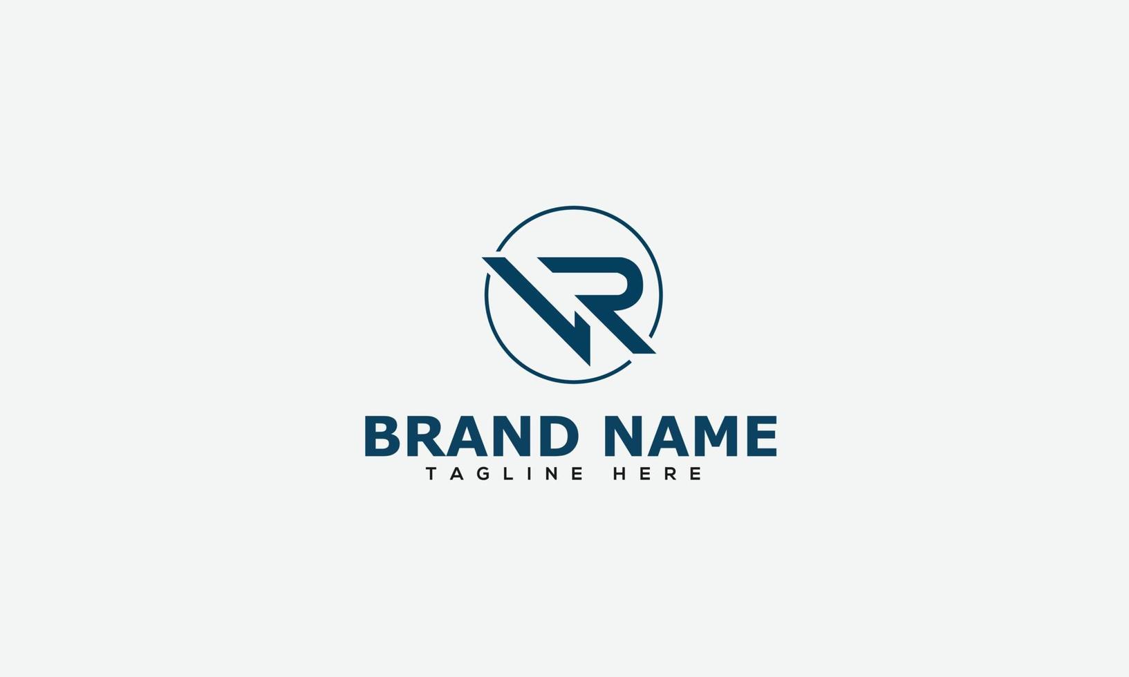 VR Logo Design Template Vector Graphic Branding Element.