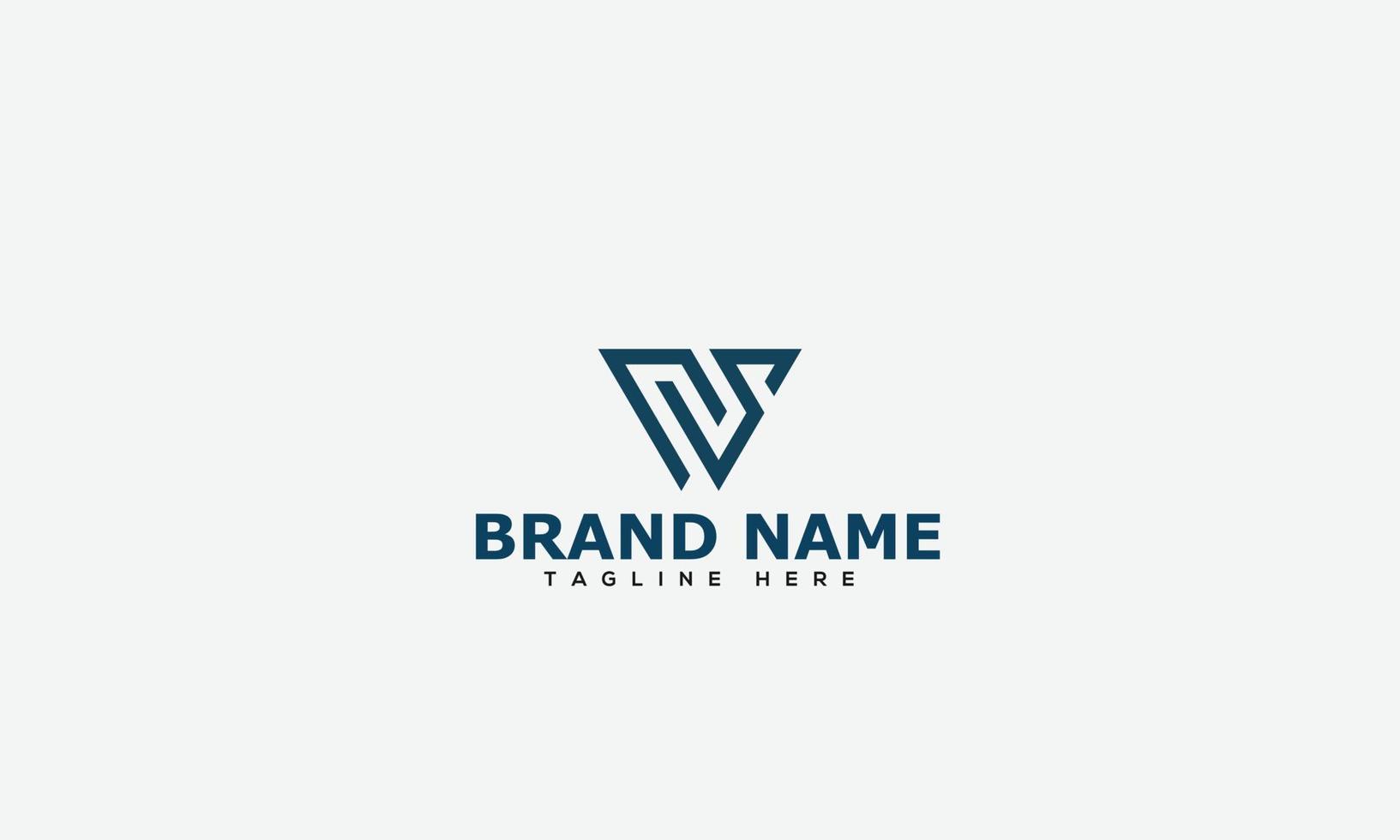 WS Logo Design Template Vector Graphic Branding Element.