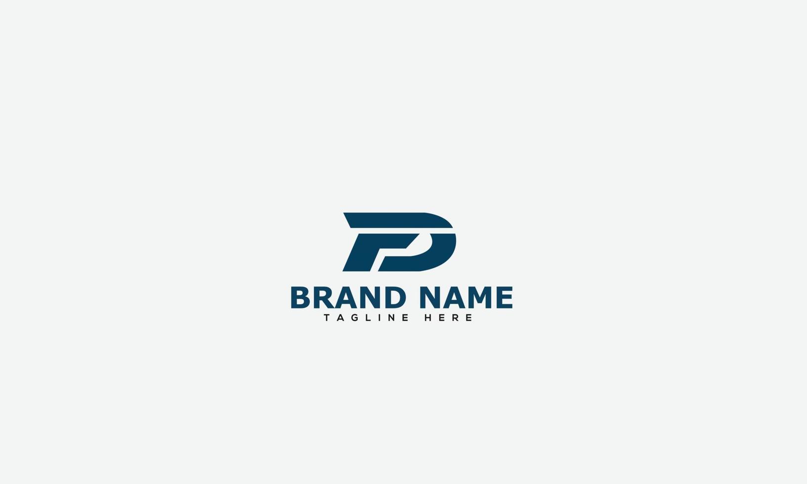 FD Logo Design Template Vector Graphic Branding Element.