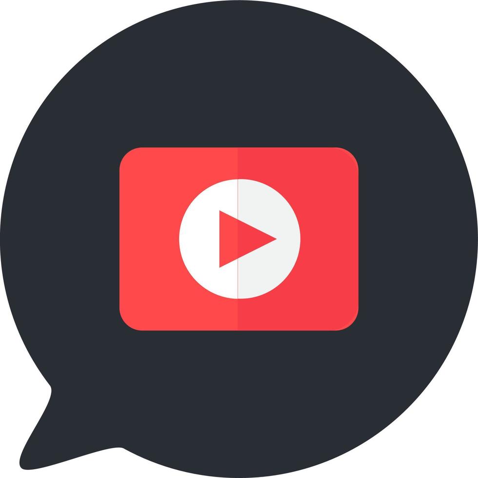 Video file mobile phone app button icon vector