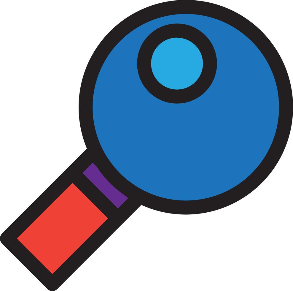 Magnifier glass tool for researching icon vector