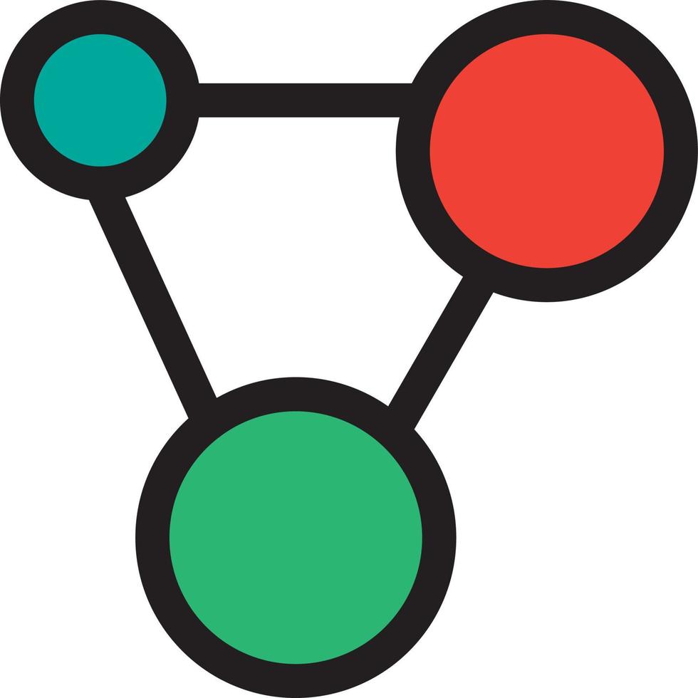 Molecular biology or chemical compound icon vector