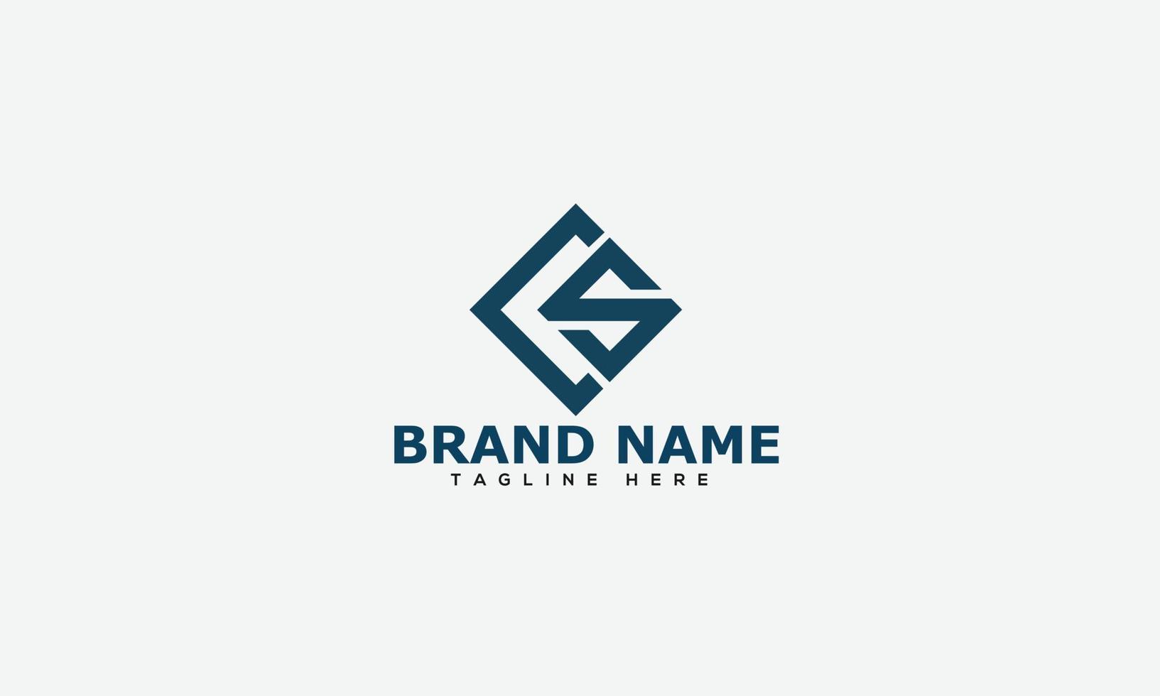 CS Logo Design Template Vector Graphic Branding Element.