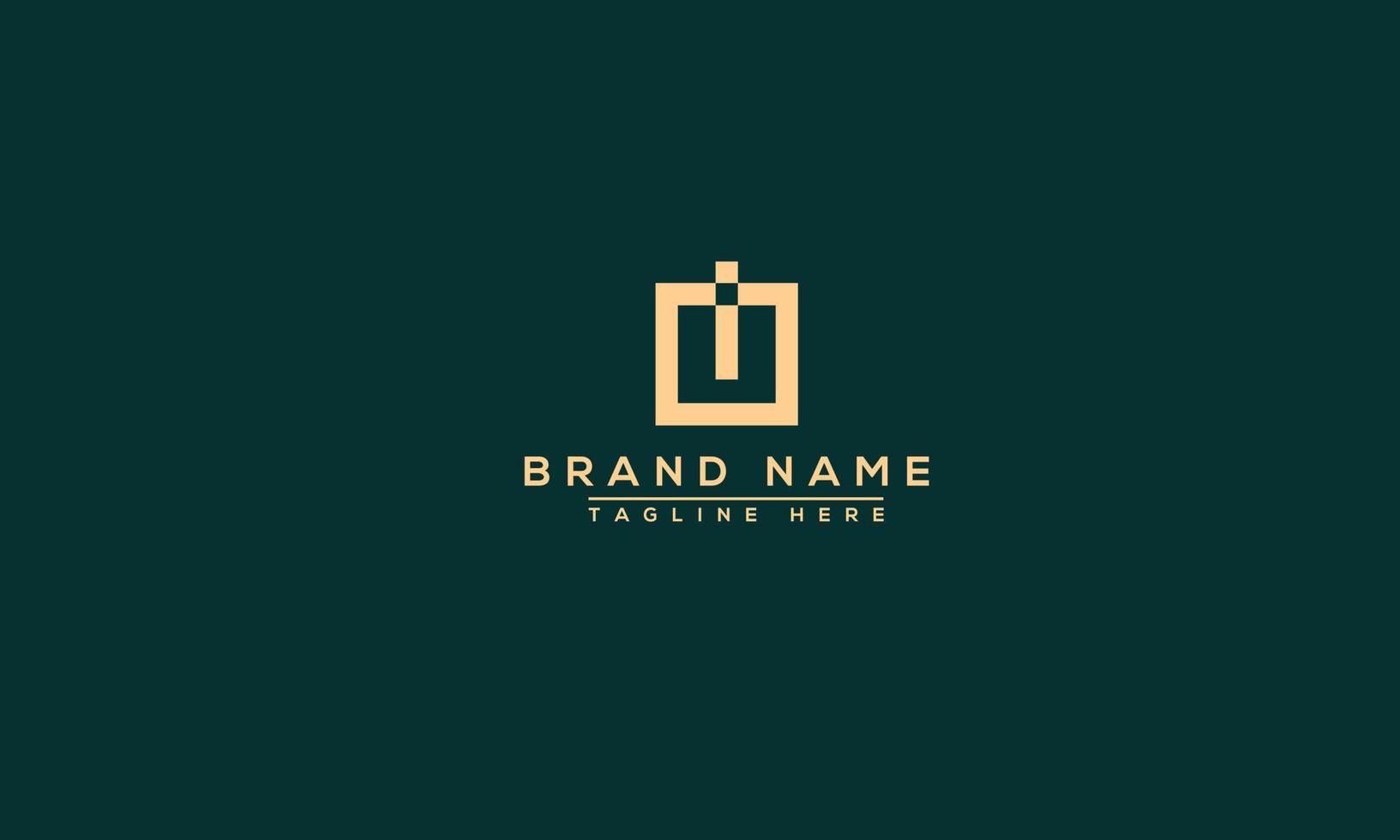 I Logo Design Template Vector Graphic Branding Element.