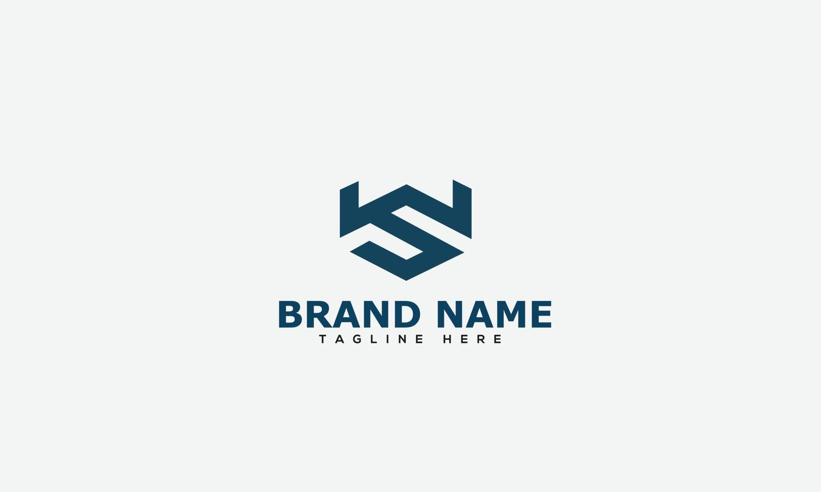 WS Logo Design Template Vector Graphic Branding Element.