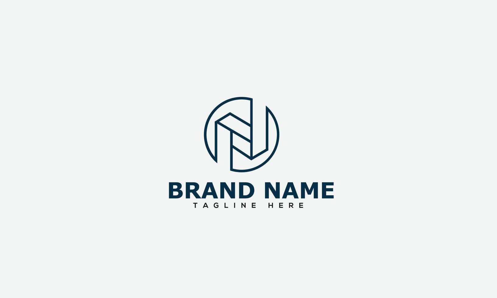 N Logo Design Template Vector Graphic Branding Element.