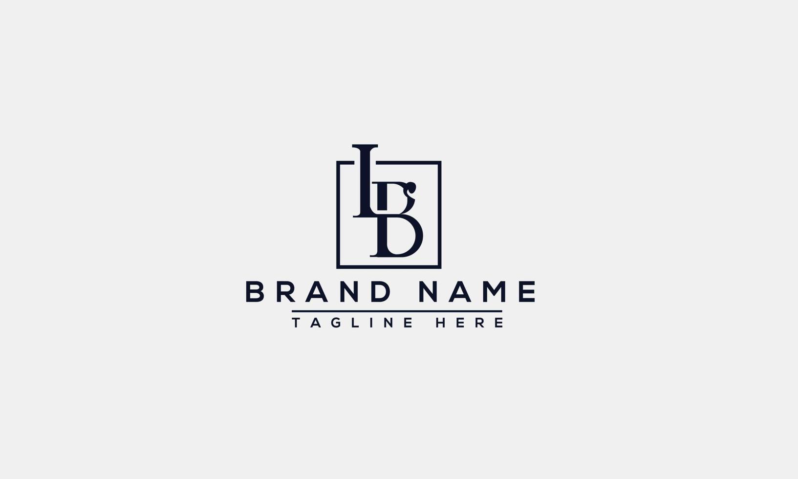 LB Logo Design Template Vector Graphic Branding Element.