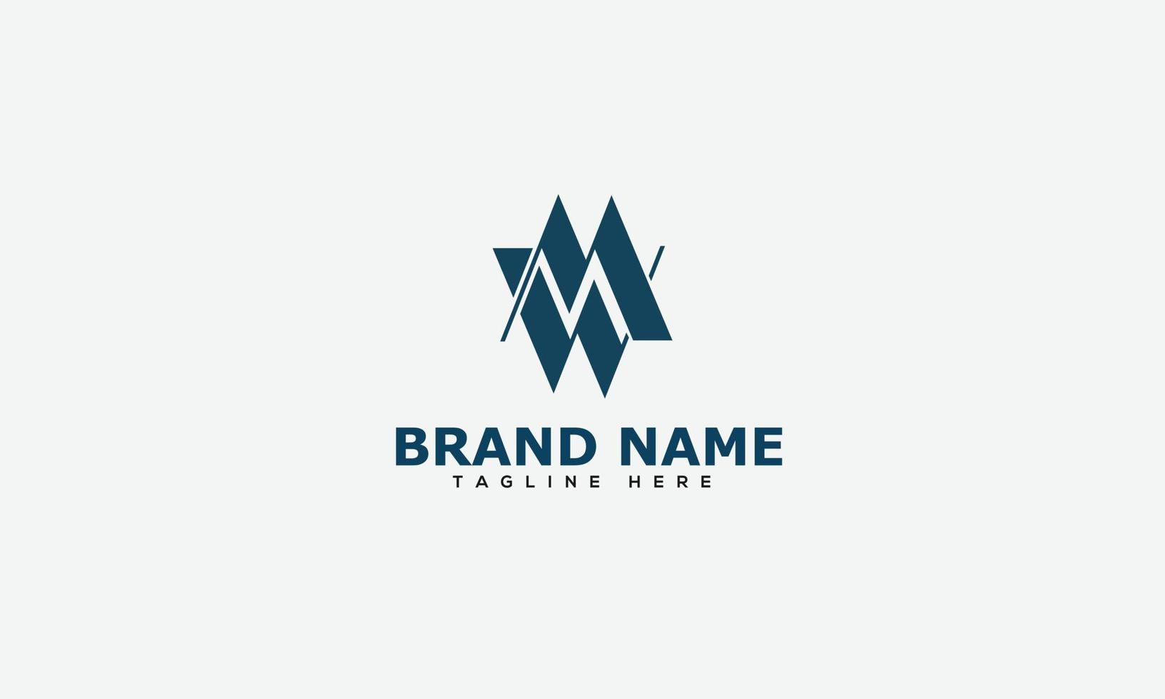 WM Logo Design Template Vector Graphic Branding Element.