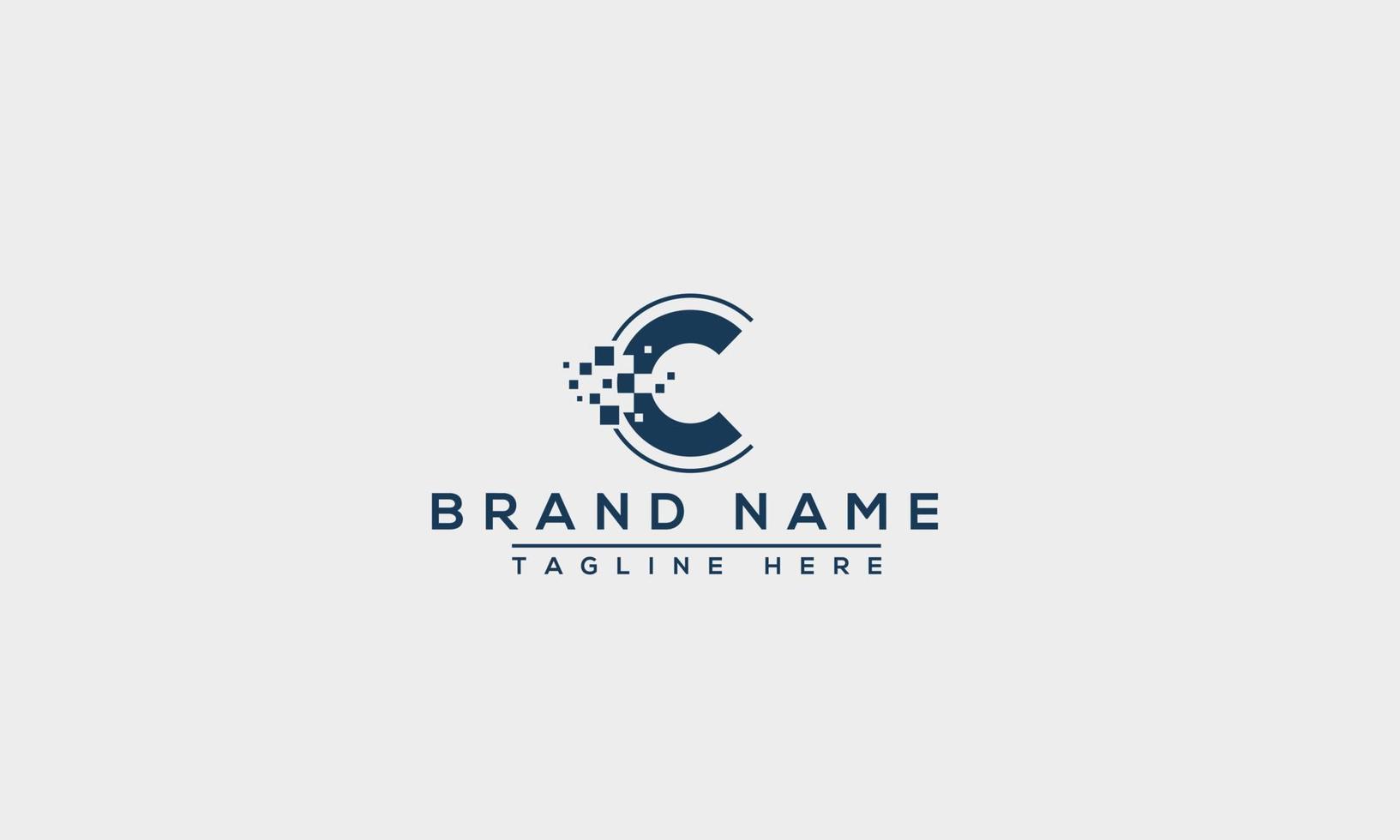 C Logo Design Template Vector Graphic Branding Element.