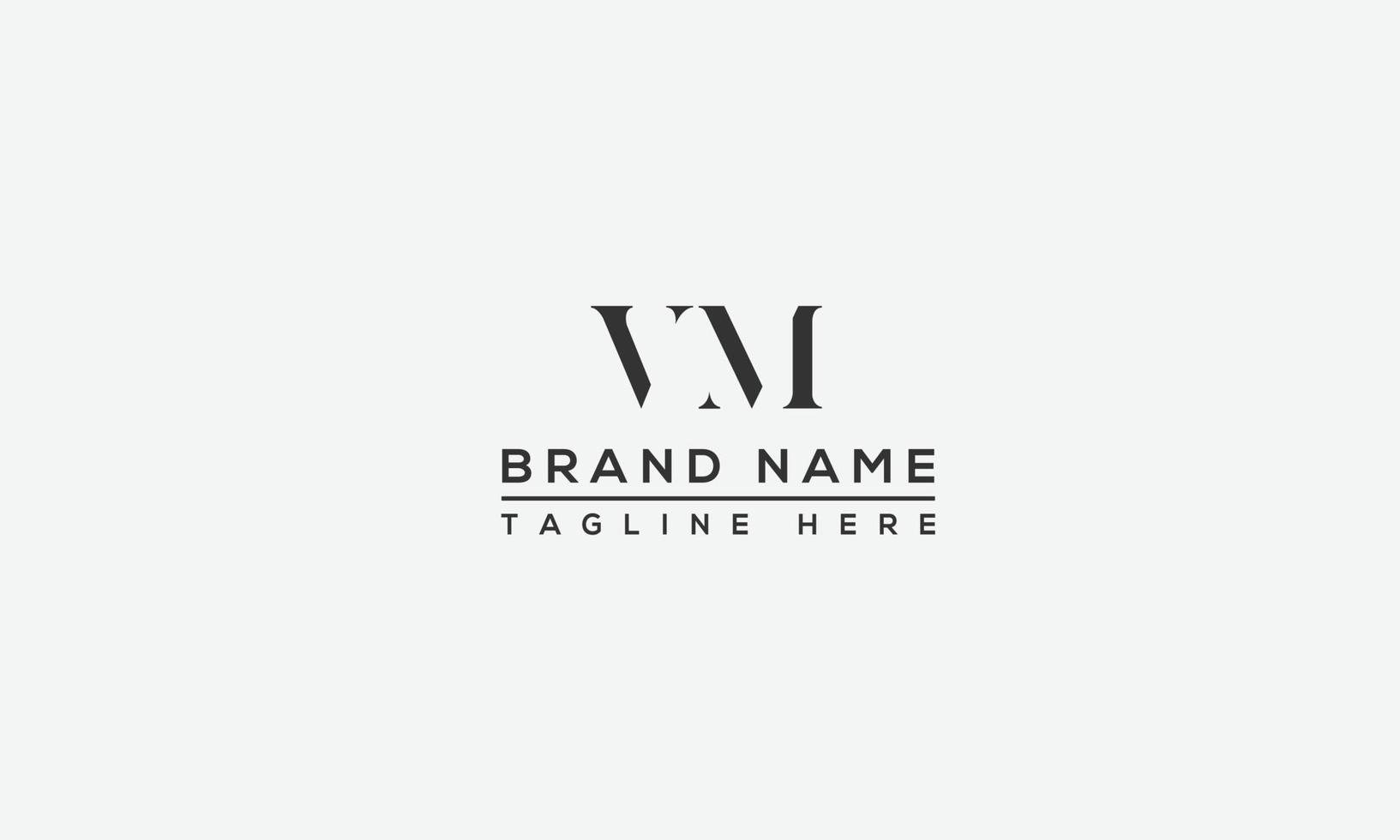 VM Logo Design Template Vector Graphic Branding Element