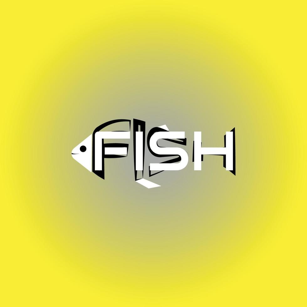 concepto de logotipo de pescado vector