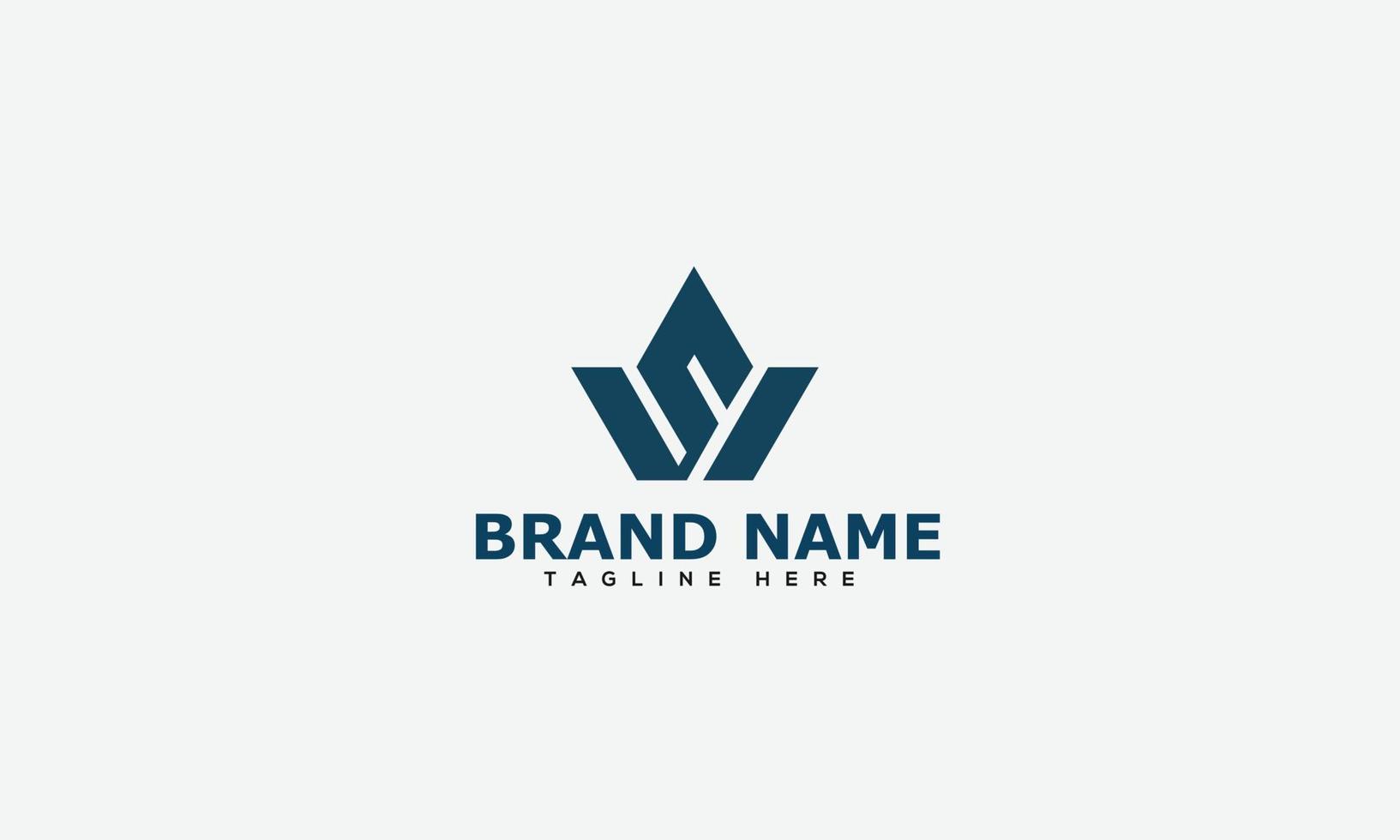 WS Logo Design Template Vector Graphic Branding Element.