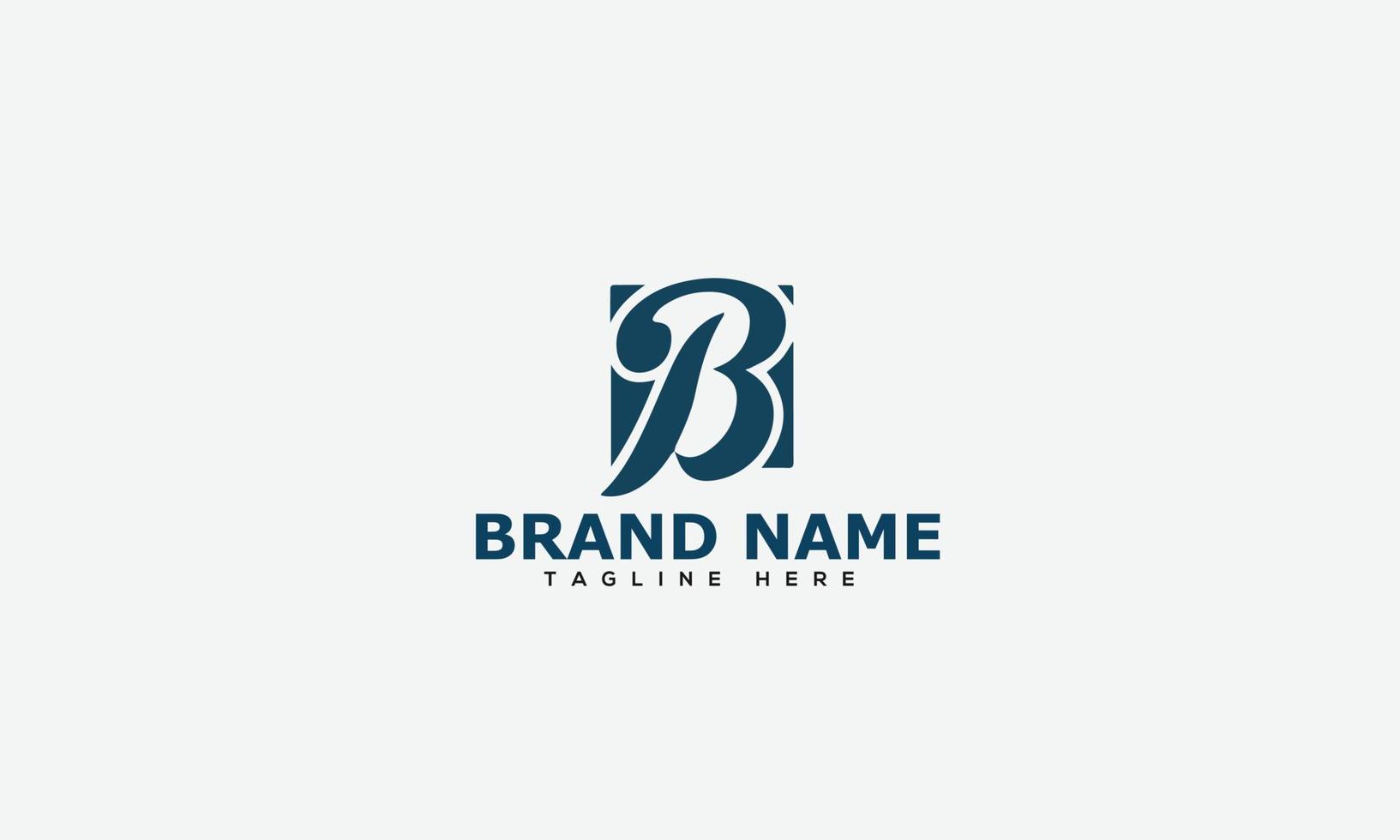 B Logo Design Template Vector Graphic Branding Element.