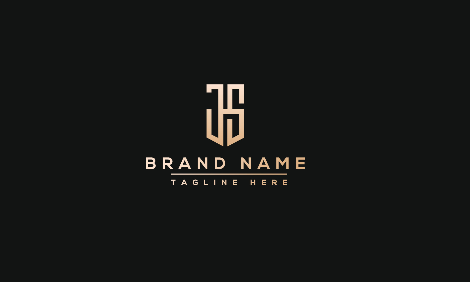 JS Logo Design Template Vector Graphic Branding Element 10814048 Vector ...