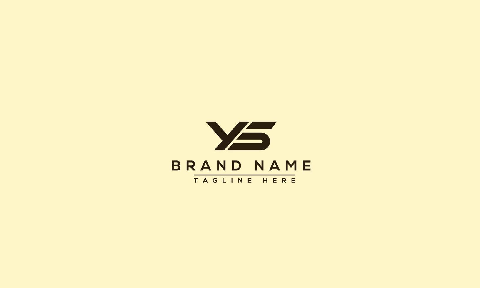 ys logo design template vector graphic branding element.