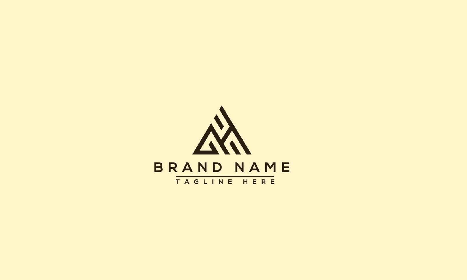 GH Logo Design Template Vector Graphic Branding Element.