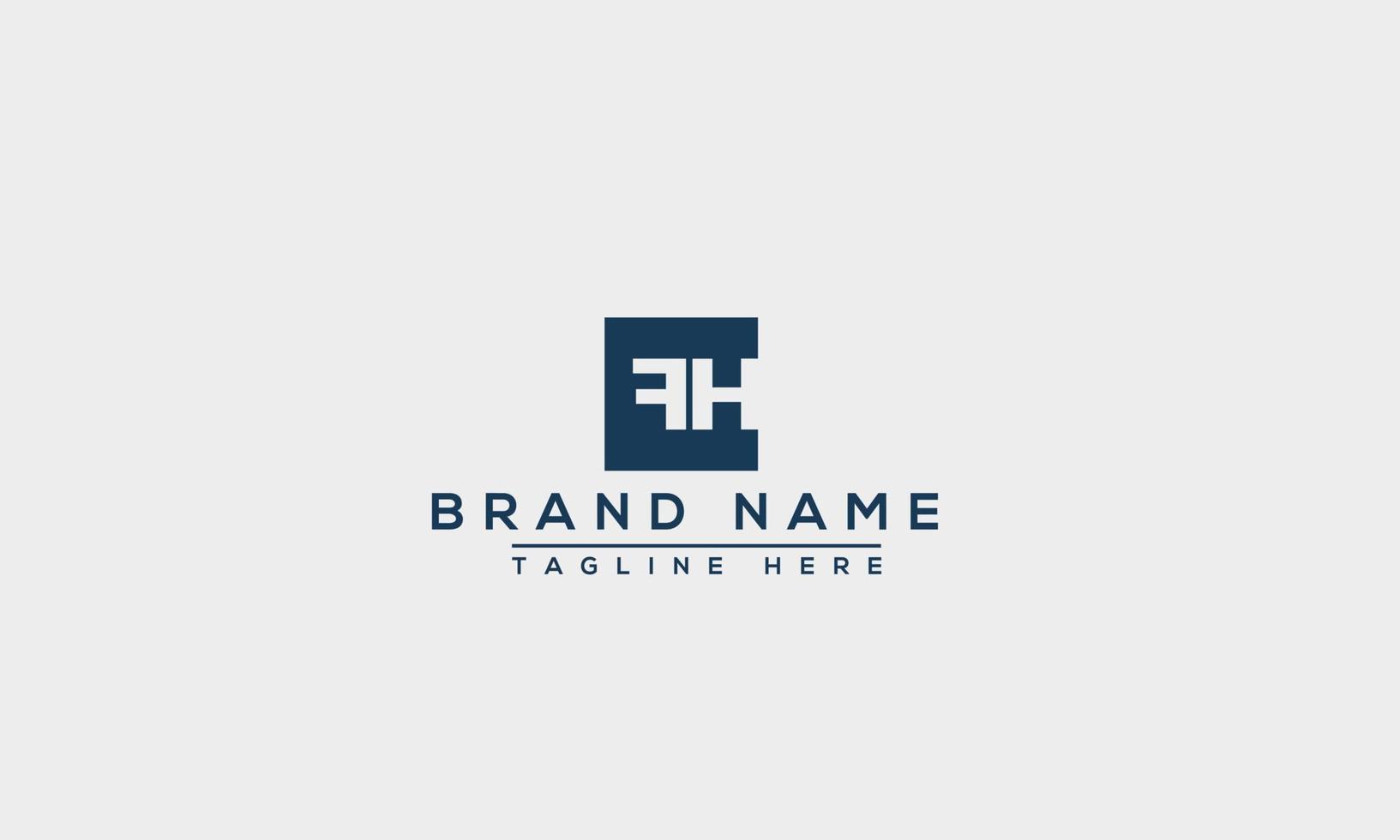 FH Logo Design Template Vector Graphic Branding Element.