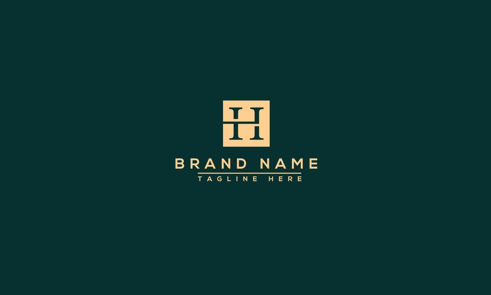 H Logo Design Template Vector Graphic Branding Element.