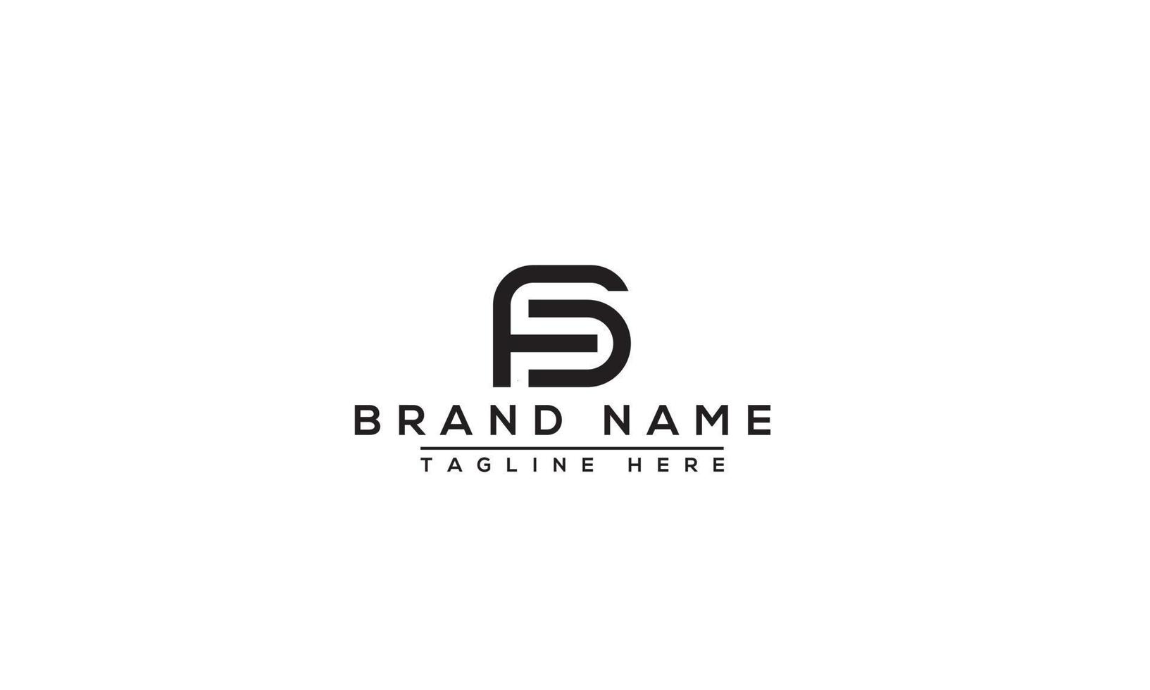 FD Logo Design Template Vector Graphic Branding Element.