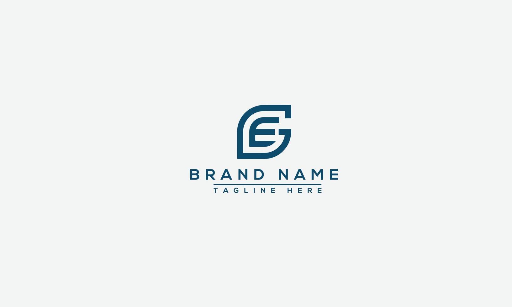 EG Logo Design Template Vector Graphic Branding Element.