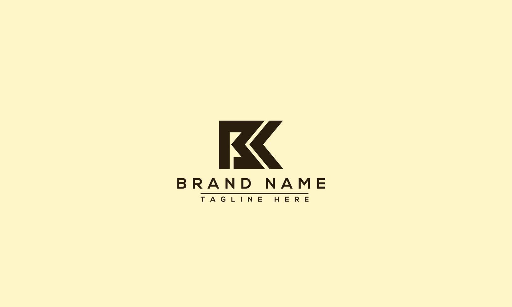 BK Logo Design Template Vector Graphic Branding Element.