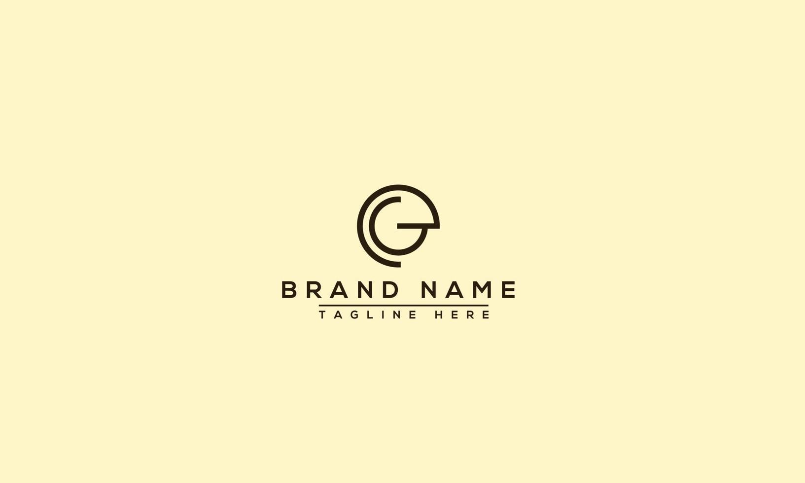 EG Logo Design Template Vector Graphic Branding Element.