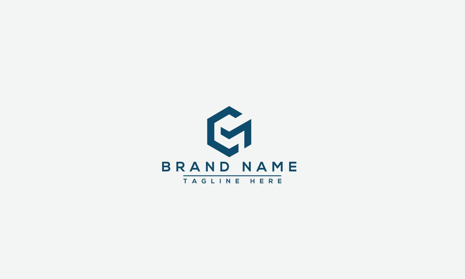 GM Logo Design Template Vector Graphic Branding Element.