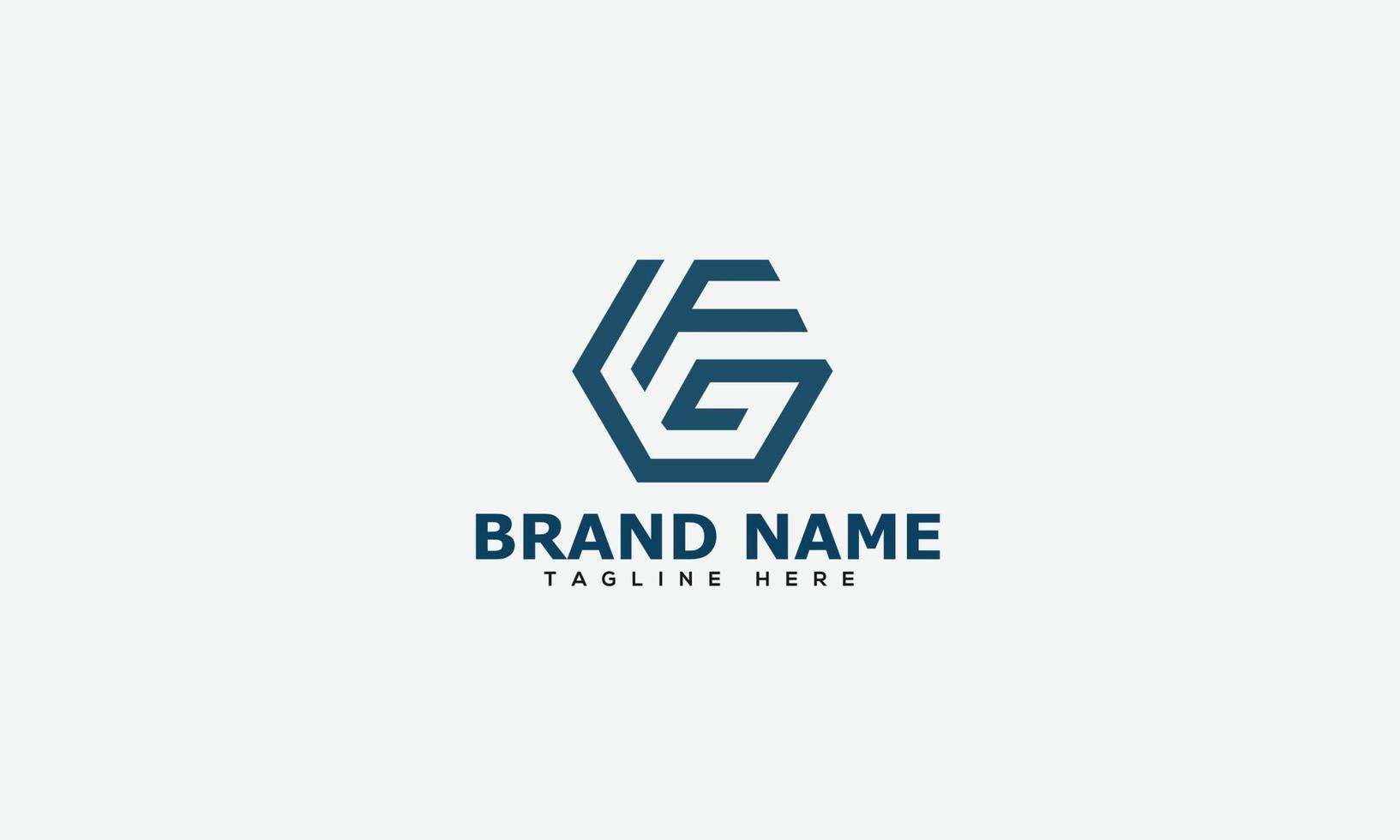 FG Logo Design Template Vector Graphic Branding Element.