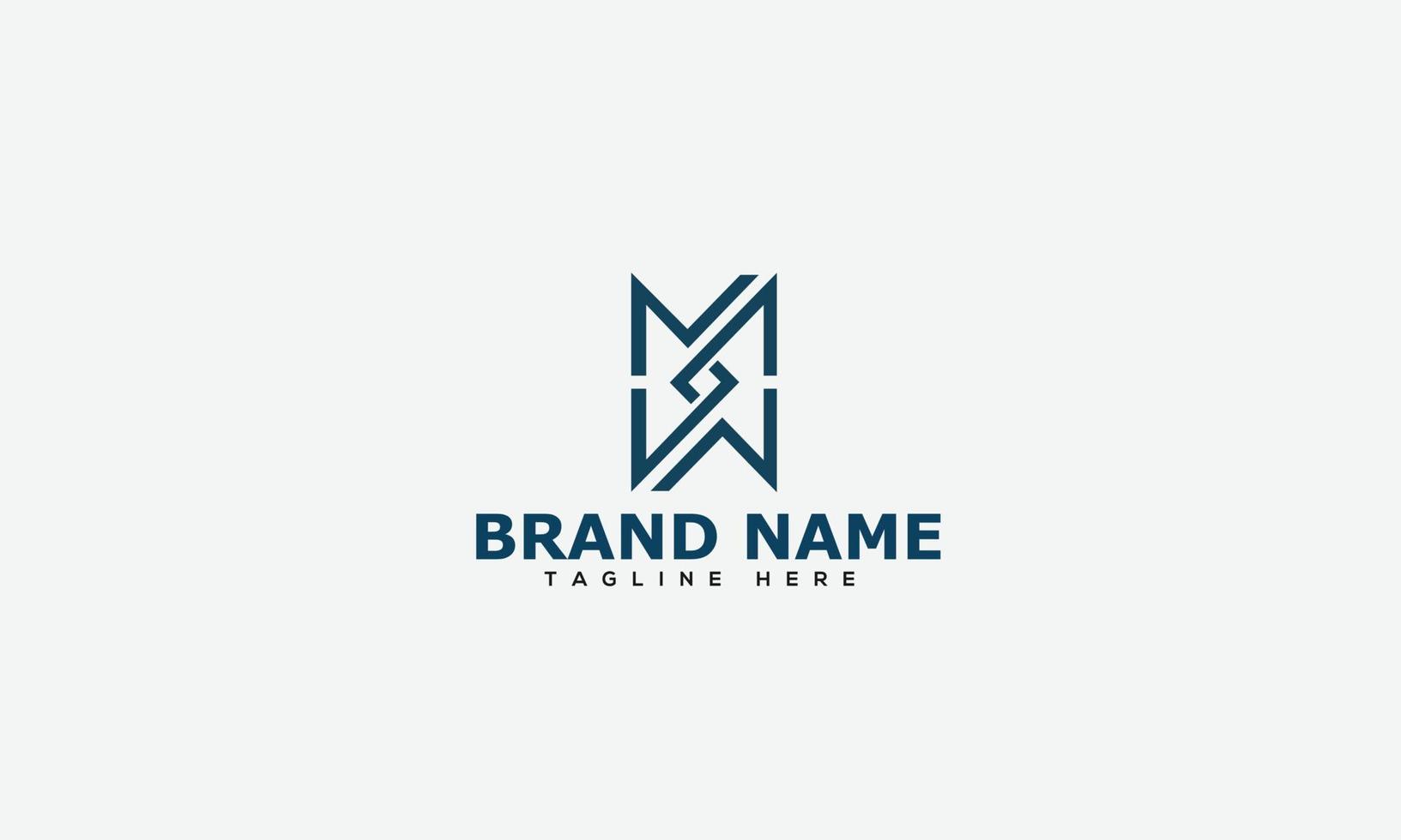 MW Logo Design Template Vector Graphic Branding Element