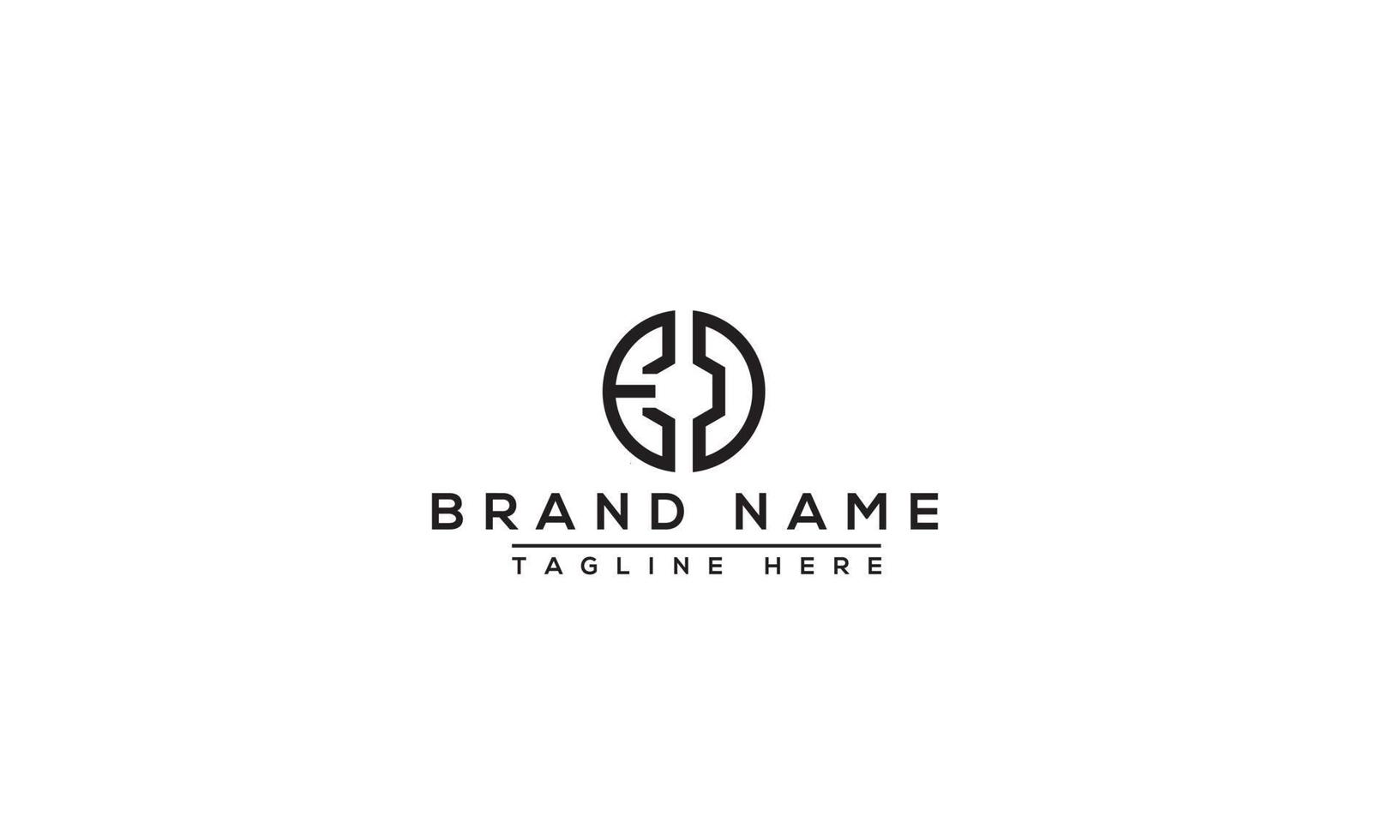 ED Logo Design Template Vector Graphic Branding Element.