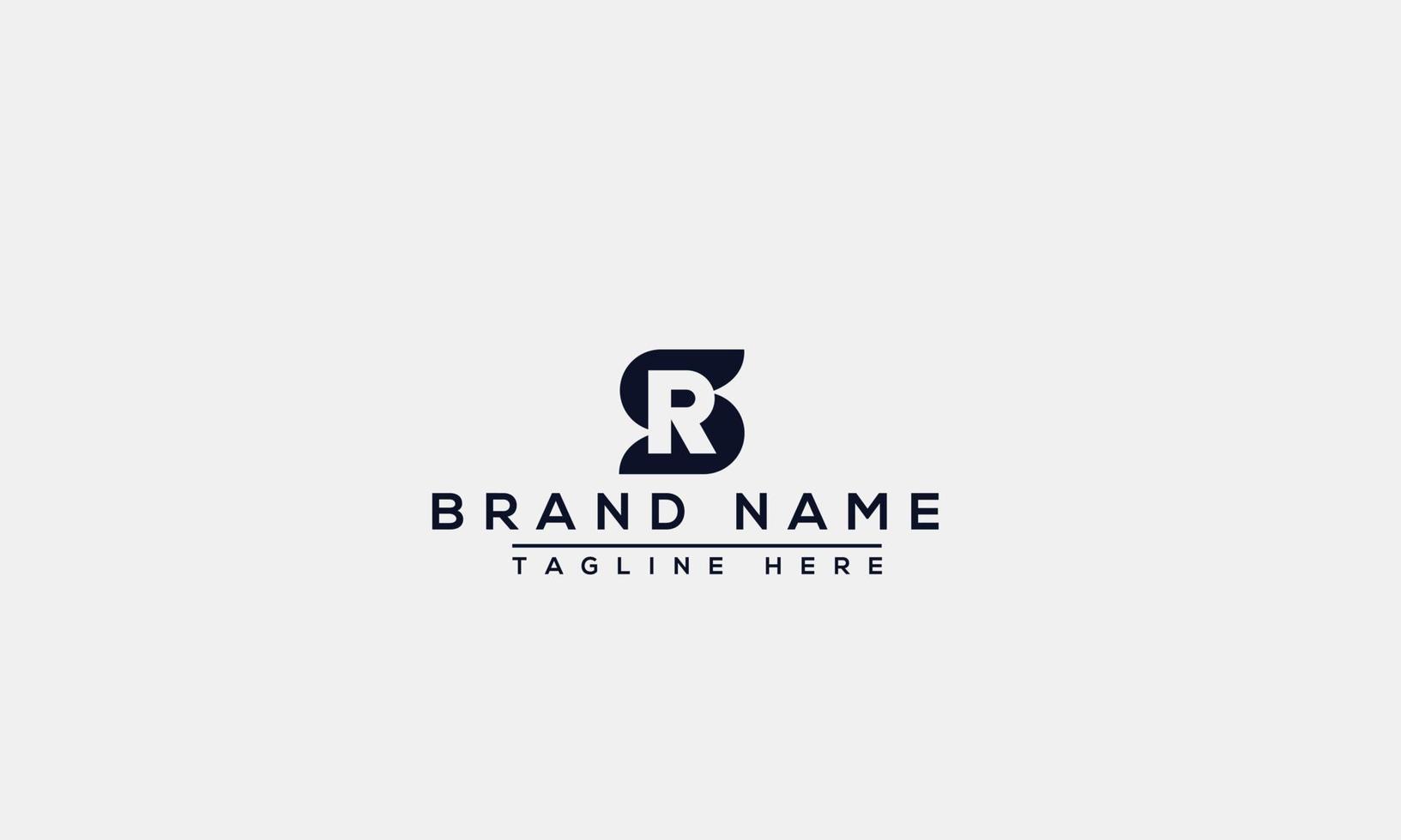 SR Logo Design Template Vector Graphic Branding Element.