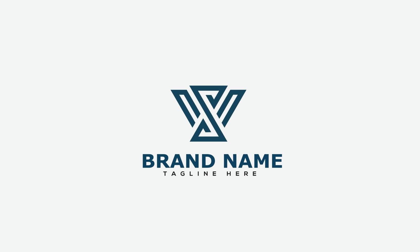 WS Logo Design Template Vector Graphic Branding Element.